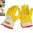 Wrinkle Rubber Safety Work Welding Protection Canvas Gloves | https://www.bestnamebadges.com