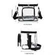 Work Travel Clear Lunch Bag PVC Box with Adjustable Strap | https://www.bestnamebadges.com