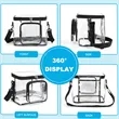 Work Travel Clear Lunch Bag PVC Box with Adjustable Strap | https://www.bestnamebadges.com