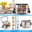 Work Travel Clear Lunch Bag PVC Box with Adjustable Strap | https://www.bestnamebadges.com