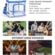 Work Travel Clear Lunch Bag PVC Box with Adjustable Strap | https://www.bestnamebadges.com