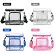 Work Travel Clear Lunch Bag PVC Box with Adjustable Strap | https://www.bestnamebadges.com