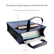 Portable Waterproof Document Hand Briefcase Zipper File Bag | https://www.bestnamebadges.com