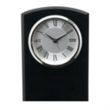 Self-Standing Black Glass Desk Clock | https://www.bestnamebadges.com