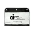Zippered Portfolio Pouch W/Three Holes | https://www.bestnamebadges.com