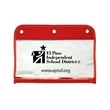Zippered Portfolio Pouch W/Three Holes | https://www.bestnamebadges.com