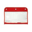 Zippered Portfolio Pouch W/Three Holes | https://www.bestnamebadges.com