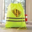 Reflective Drawstring Backpack | https://www.bestnamebadges.com