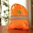 Reflective Drawstring Backpack | https://www.bestnamebadges.com