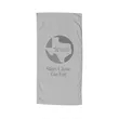 Coastal Beach Towel | https://www.bestnamebadges.com