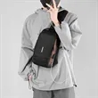 USB charging travel leisure shoulder crossbody chest bag | https://www.bestnamebadges.com