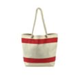 Striped Tote | https://www.bestnamebadges.com