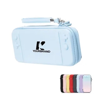 Portable game console protective hard case storage bag