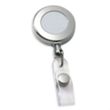Circle Chrome Retractable Badge Holder | https://www.bestnamebadges.com