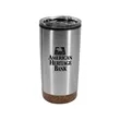 Color Splash Cork 20oz Stainless Steel Tumbler | https://www.bestnamebadges.com