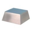 Large Silver Metal Slanted Base | https://www.bestnamebadges.com