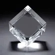 3D Crystal Jewel Cube Large Award | https://www.bestnamebadges.com
