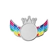 Custom Crown Wing Name Badges | https://www.bestnamebadges.com