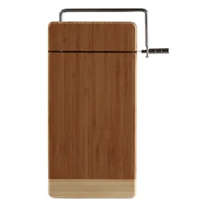 Two Tone Bamboo Cheese Cutter | https://www.bestnamebadges.com