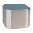 Large Silver Cube Base | https://www.bestnamebadges.com