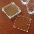 Economy Glass Coaster Set | https://www.bestnamebadges.com