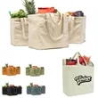 Heavy Duty 12oz  Canvas Grocery Bag with Real Pockets | https://www.bestnamebadges.com