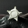 Personalized Full Color Round Star Name Badges | https://www.bestnamebadges.com