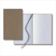 Linen Banded Medio Lined White Page Journal | https://www.bestnamebadges.com