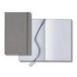 Linen Banded Medio Lined White Page Journal | https://www.bestnamebadges.com