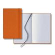 Linen Banded Medio Lined White Page Journal | https://www.bestnamebadges.com