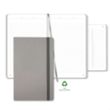 Carapace Medio Lined Recycled White Page Journal | https://www.bestnamebadges.com