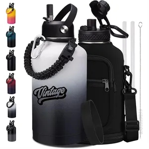 64oz Vacuum Insulated Water Bottles with Paracord Handle
