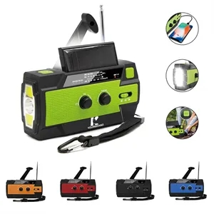 Outdoor emergency lighting power bank multi-function radio