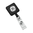 Square Retractable Badge Holder | https://www.bestnamebadges.com