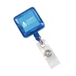 Square Retractable Badge Holder | https://www.bestnamebadges.com