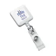 Square Retractable Badge Holder | https://www.bestnamebadges.com