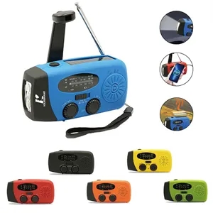 Multifunctional emergency lighting power bank solar radio