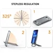 Portable Desktop Adjustable Metal Tablet Rack Phone Stand | https://www.bestnamebadges.com