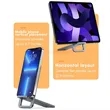 Portable Desktop Adjustable Metal Tablet Rack Phone Stand | https://www.bestnamebadges.com