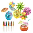 Decorative Cocktail Umbrella Toothpicks | https://www.bestnamebadges.com