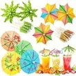 Decorative Cocktail Umbrella Toothpicks | https://www.bestnamebadges.com