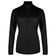 Ladies UV Micro Mesh Quarter Zip Pullover | https://www.bestnamebadges.com
