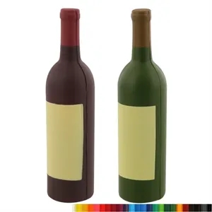 Foam Wine Bottle Stress Reliever with Your Logo