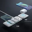 3 in 1 Portable Magnetic Desktop Foldable Wireless Charger | https://www.bestnamebadges.com