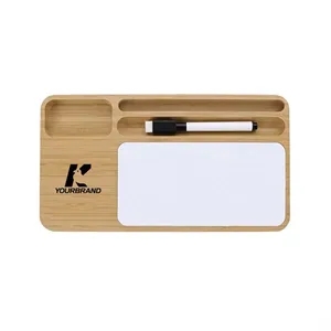 Versatile Wood Dry Erase Whiteboard with Wireless Charger