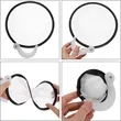 Handled Portable Foldable Round Flying Disc Fans for Summer | https://www.bestnamebadges.com