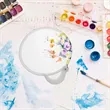 Handled Portable Foldable Round Flying Disc Fans for Summer | https://www.bestnamebadges.com