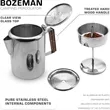 Stainless Steel Camping Percolator Coffee Pot 9cups | https://www.bestnamebadges.com