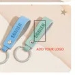 Classic Metal Leather Key Chain | https://www.bestnamebadges.com