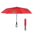 46" Arc Reflective Umbrella With Carabiner Handle | https://www.bestnamebadges.com